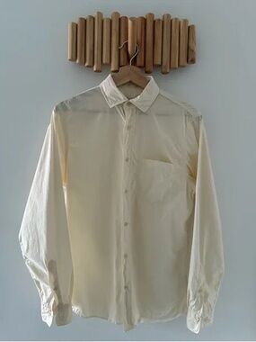 Wax London Cream Yellow Button-Down Shirt